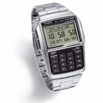 SIlver Databank Casio calculator watch