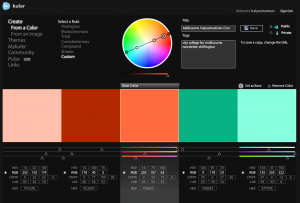 Colour Wheels and selection criteria