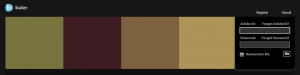 Adobe's Kuler Login